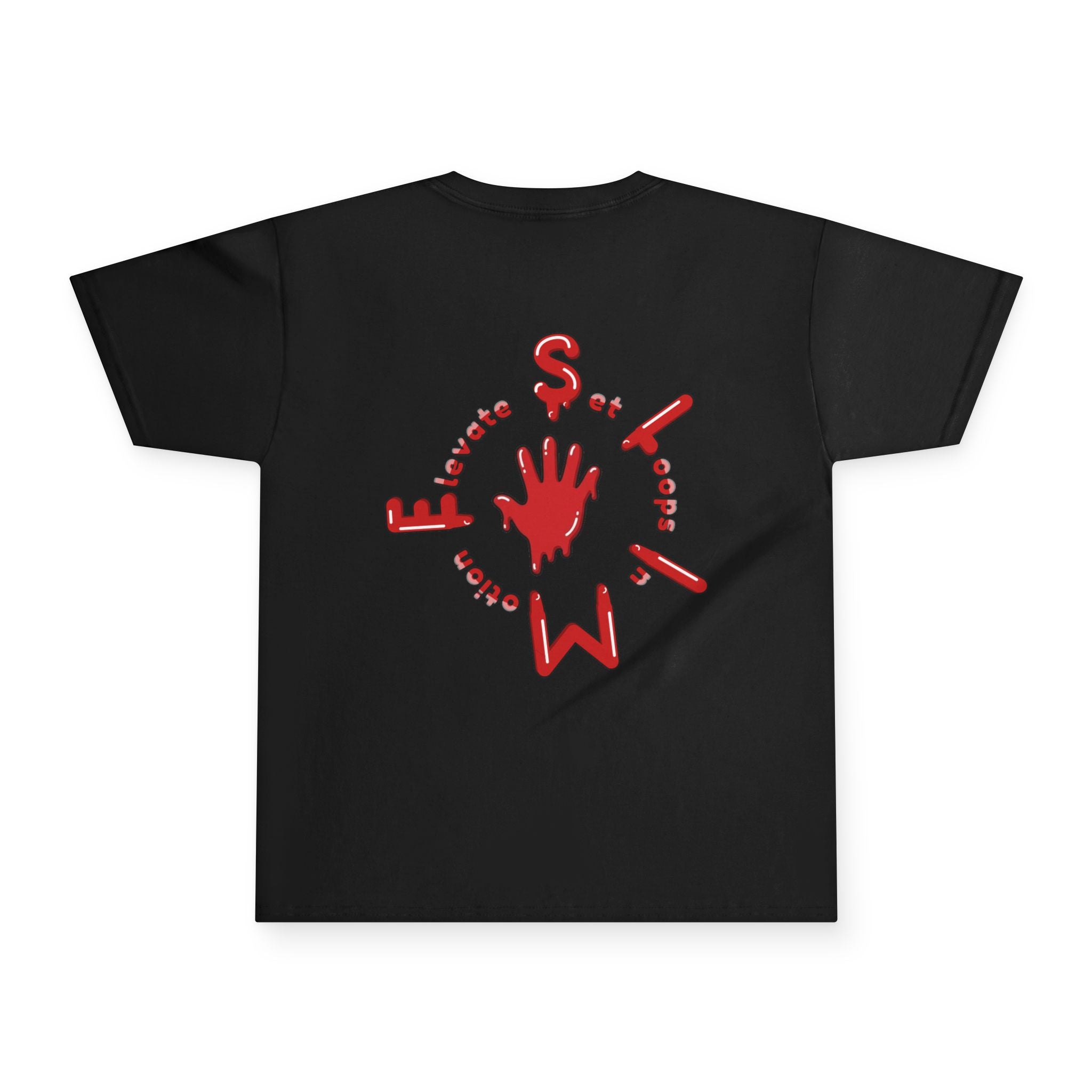 The Slime Shop Youth Tee — Navy / Red Slime Sircle