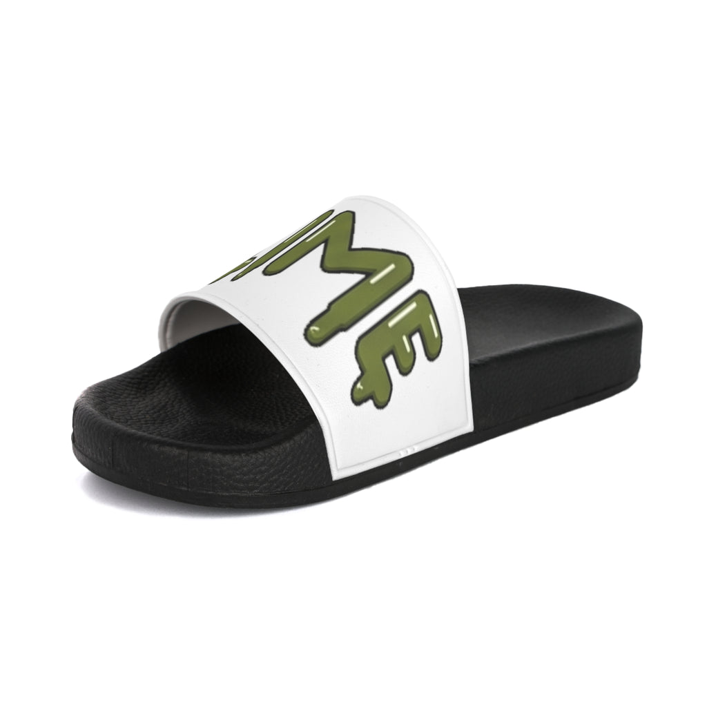 The Slime Shop Slides — White / Green Slime-$