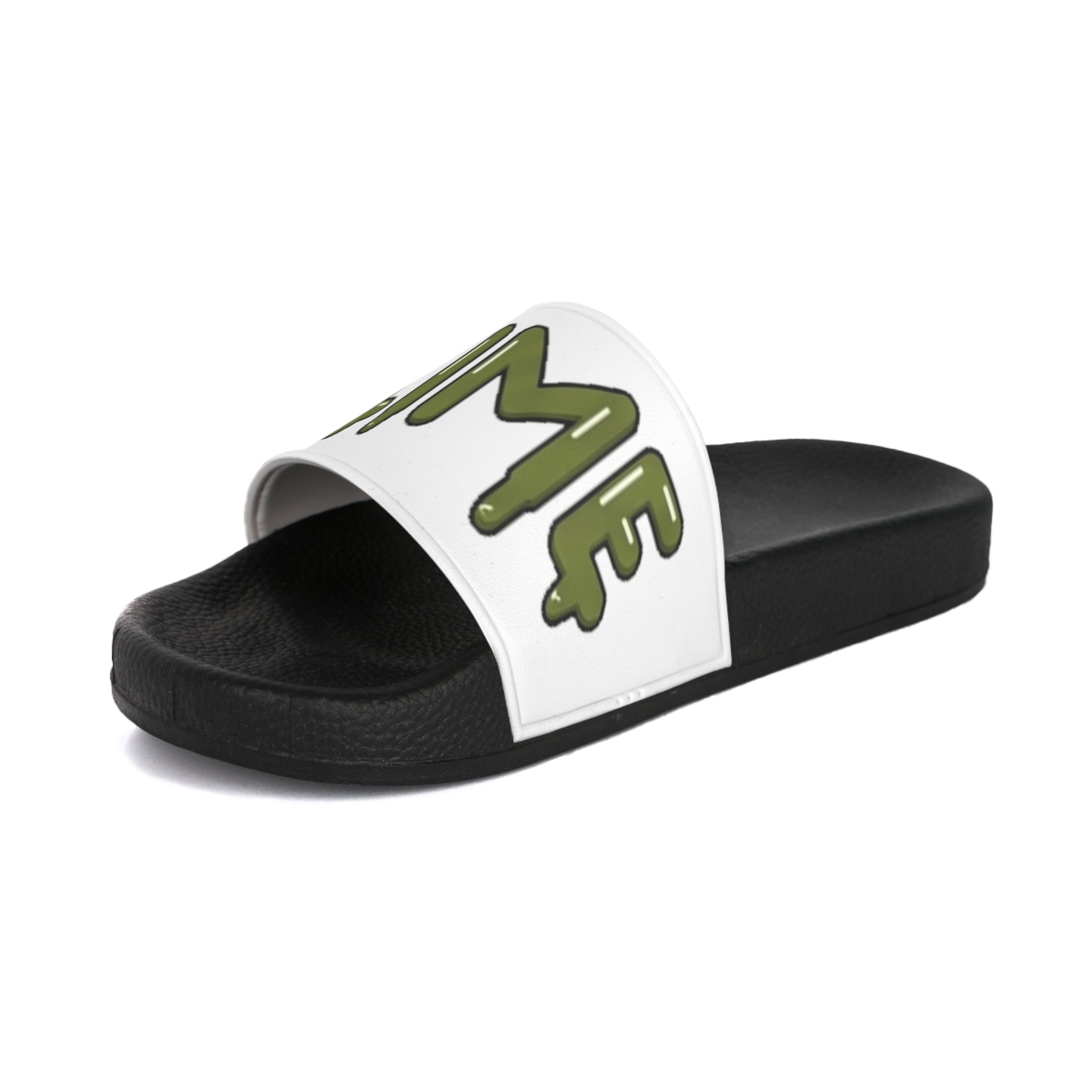 The Slime Shop Slides — White / Green Slime-$