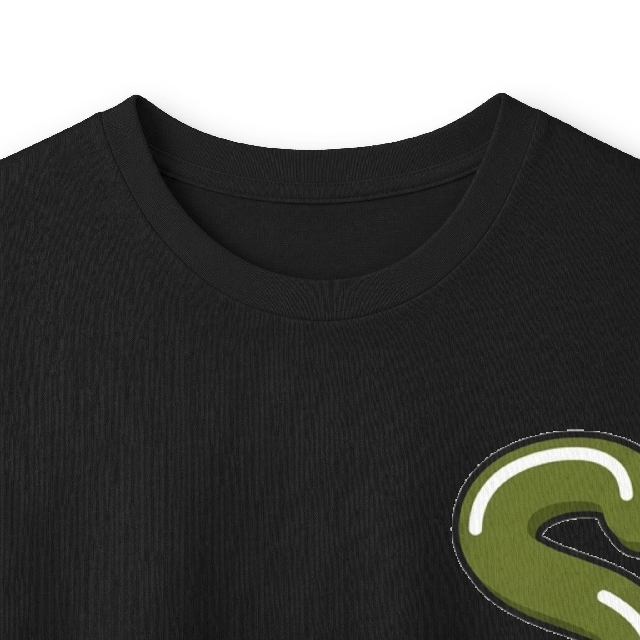 The Slime Shop Ultra Cotton Long-Sleeve Tee — Dark Heather / Olive Slime Sircle