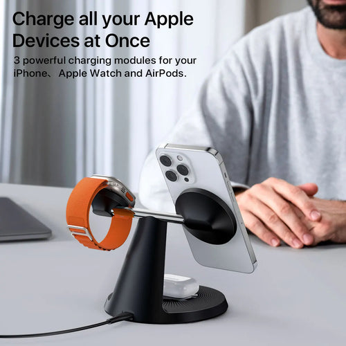 Fast charger dock for phone watch earbuds