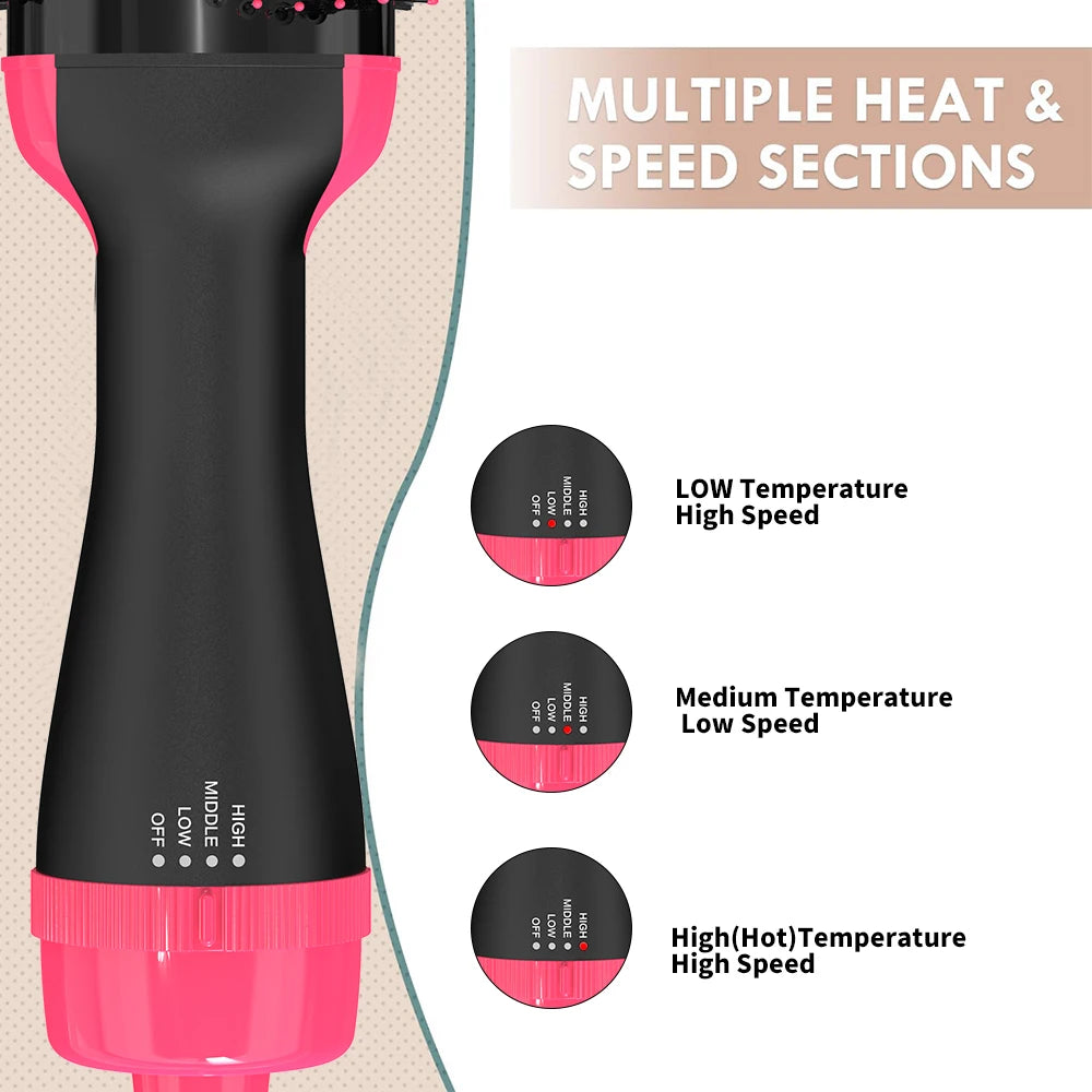Volumizing blow dryer brush