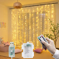 USB LED curtain fairy lights on window