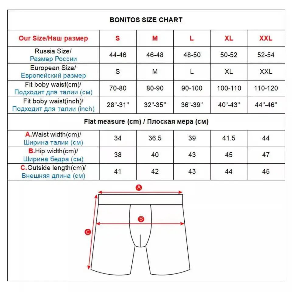Men's Long-Leg Boxer Briefs – 3-Pack Cotton