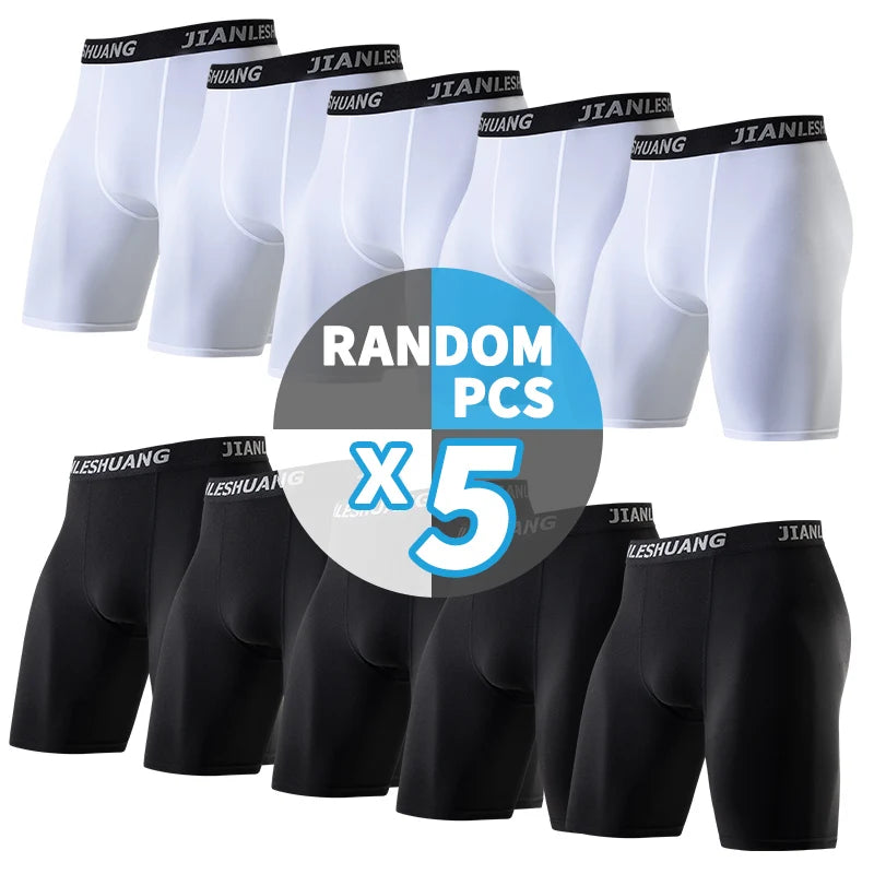 Men's Sports Boxer Briefs – Long-Leg Training Underwear