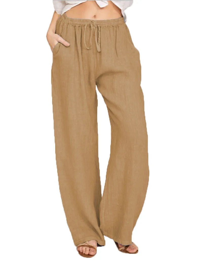 Men's Loose Straight Casual Pants – Drawstring Waist