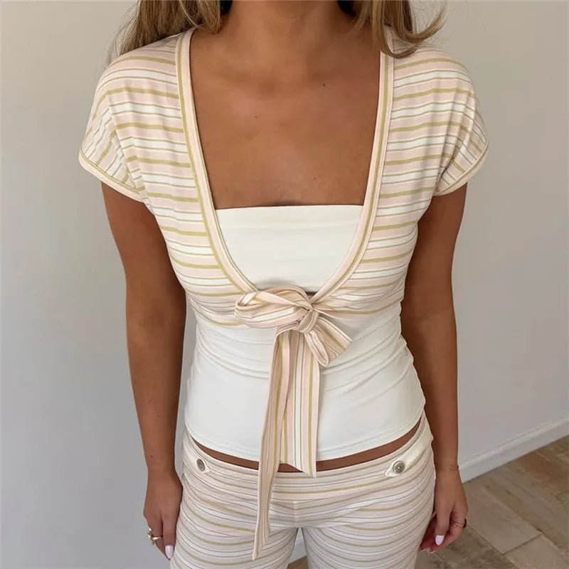 Tie-Front Wrap Top