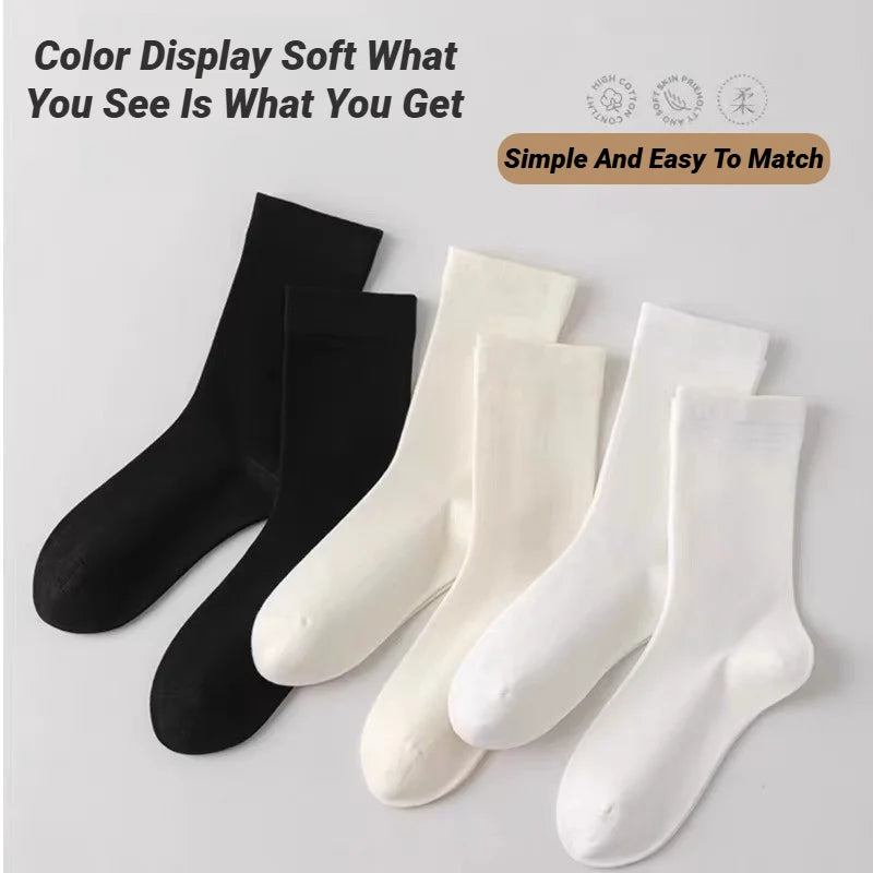 Crew socks white and black packs