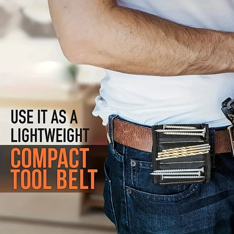 Magnetic Tool Wristband – Holds Screws, Nails & Bits