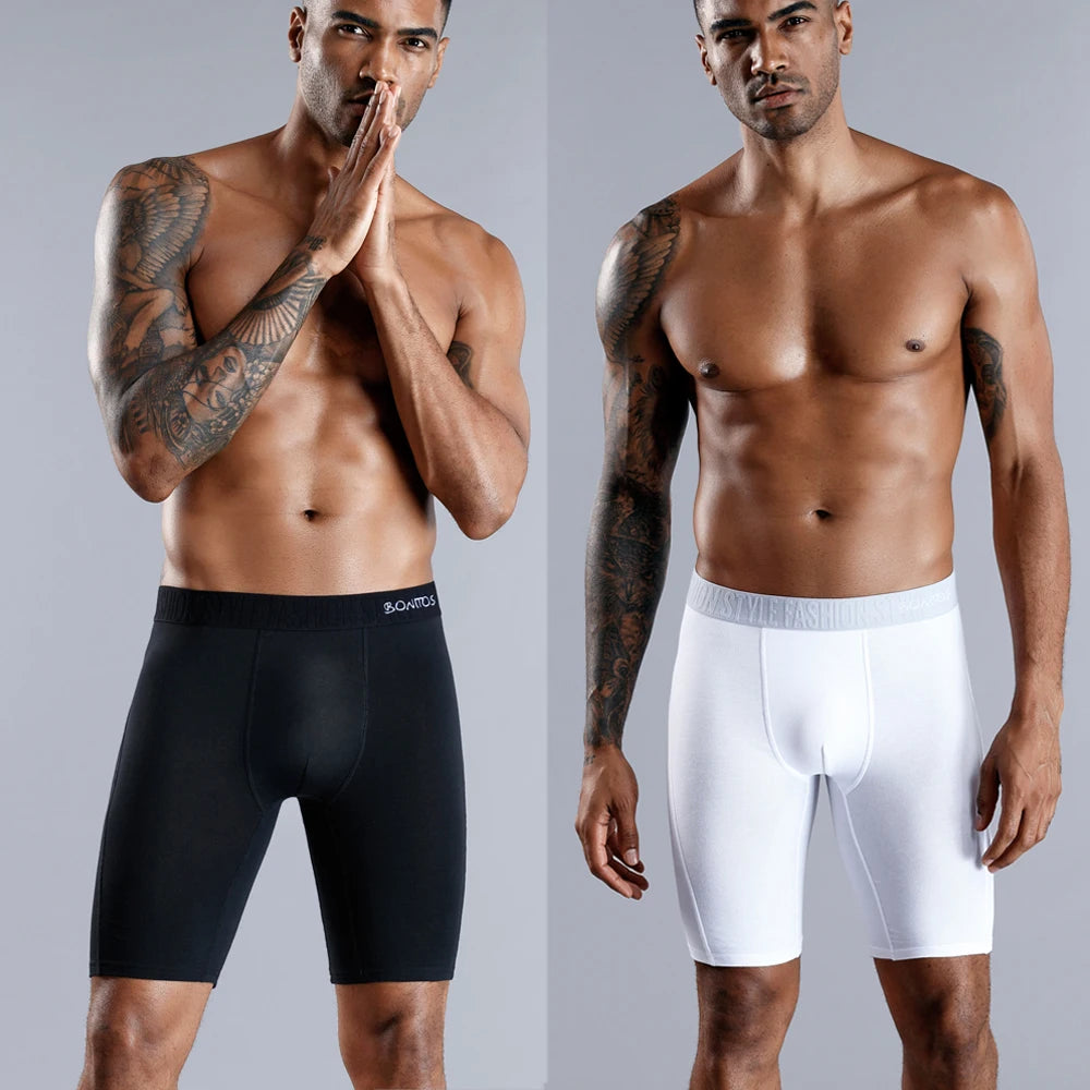 Men's Long-Leg Boxer Briefs – 4-Pack (Plus Sizes)