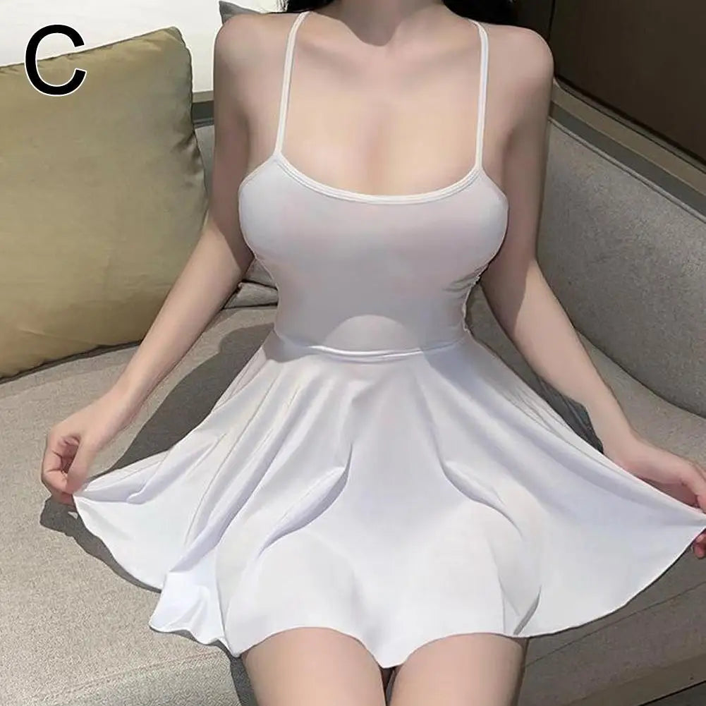 Women's Lace Chemise Nightdress – Satin Slip Lingerie