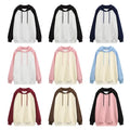 Colorblock Raglan Pullover Hoodie
