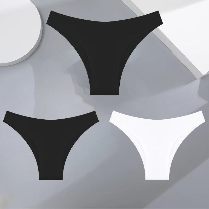 Women's Seamless Bikini Briefs – 3-Pack Ultra-Thin