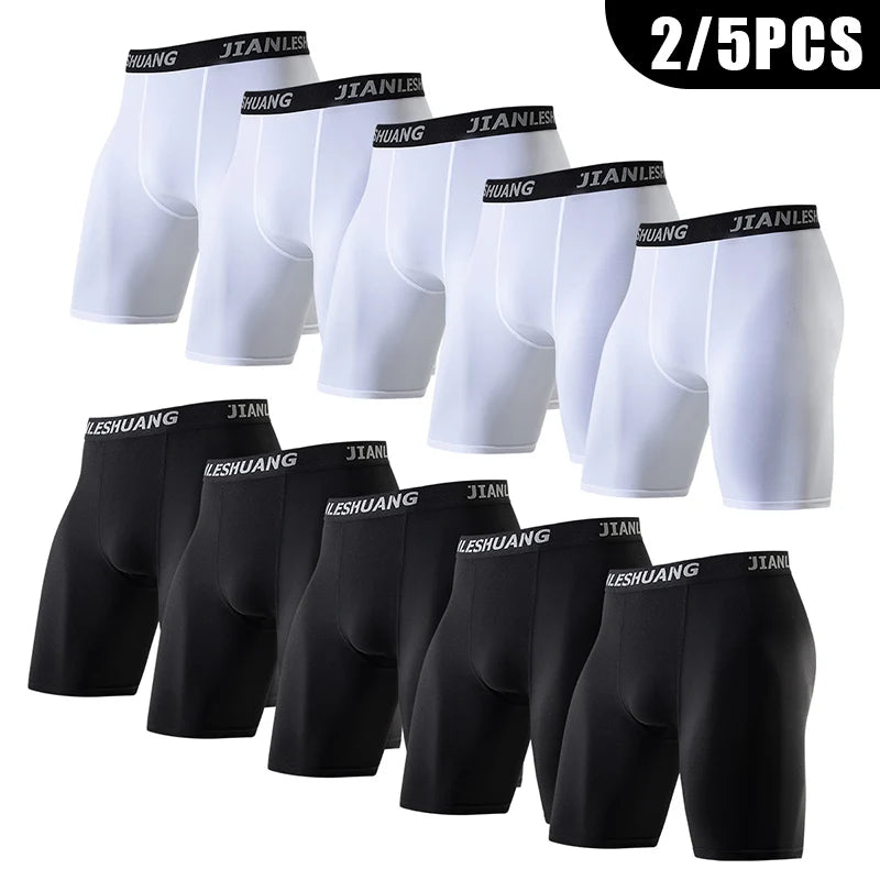 Men's Sports Boxer Briefs – Long-Leg Training Underwear