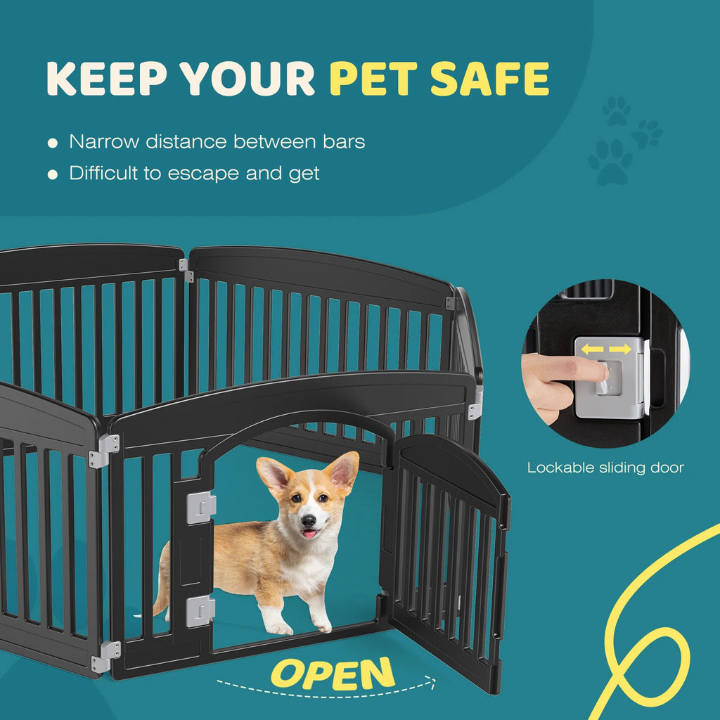 Expandable Dog Playpen – 6-Panel Portable Pet Fence