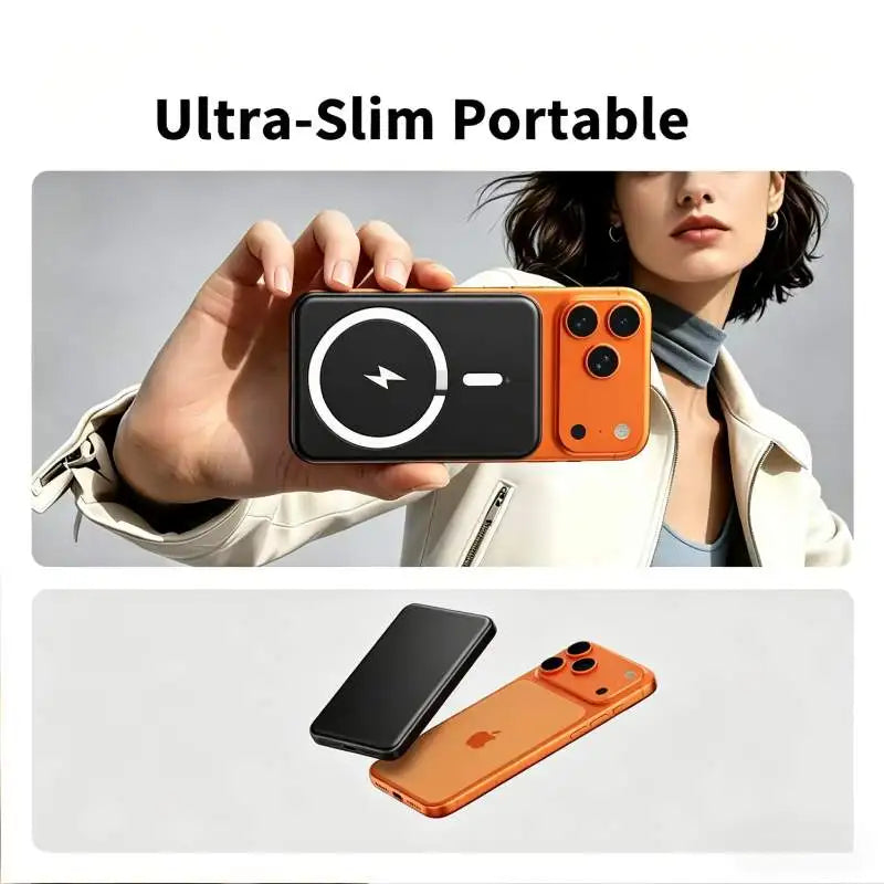 Magnetic Snap-On Wireless Power Bank