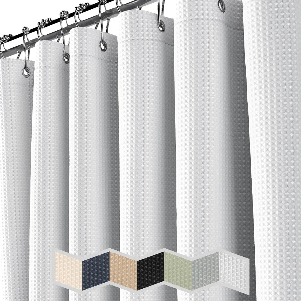Waffle Weave Shower Curtain