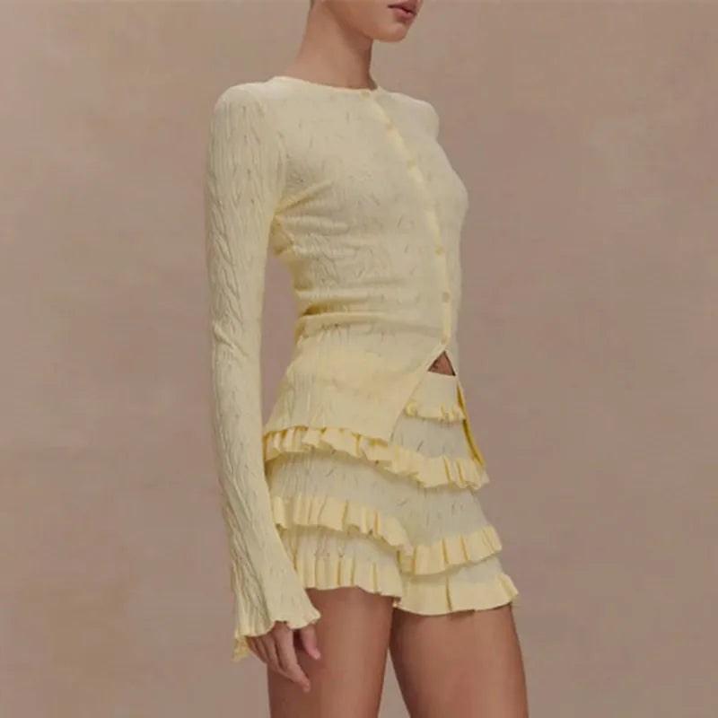 Ribbed Knit Lounge Set