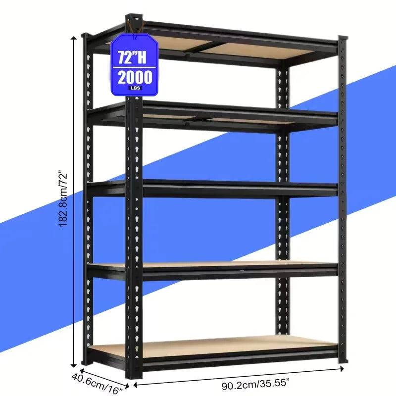 Adjustable Metal Utility Shelf – Heavy-Duty Storage Rack