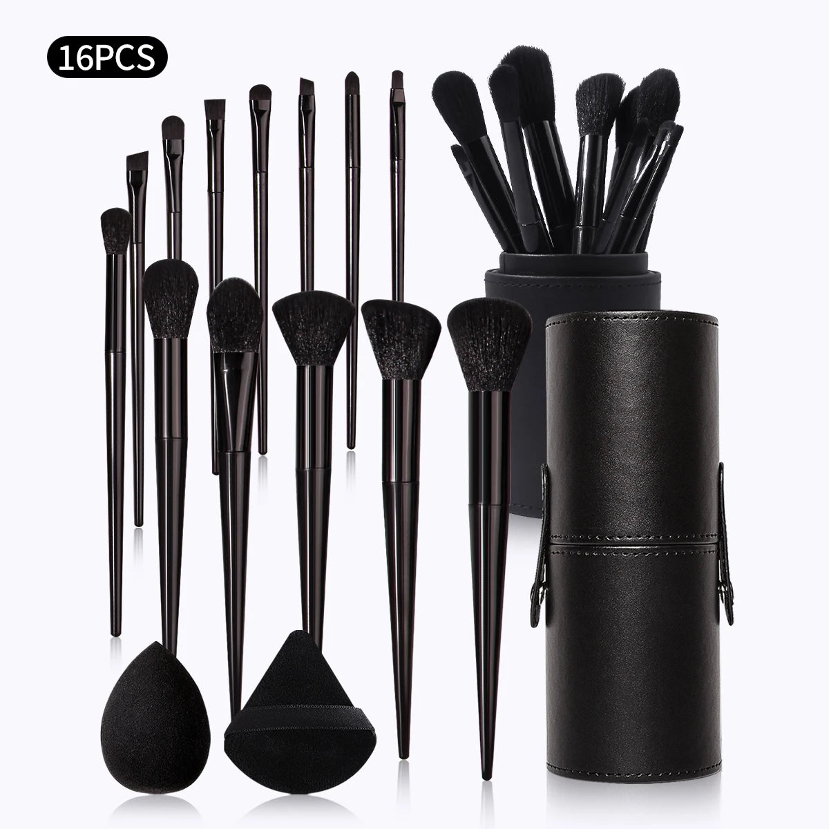 Makeup Brush Set with Holder