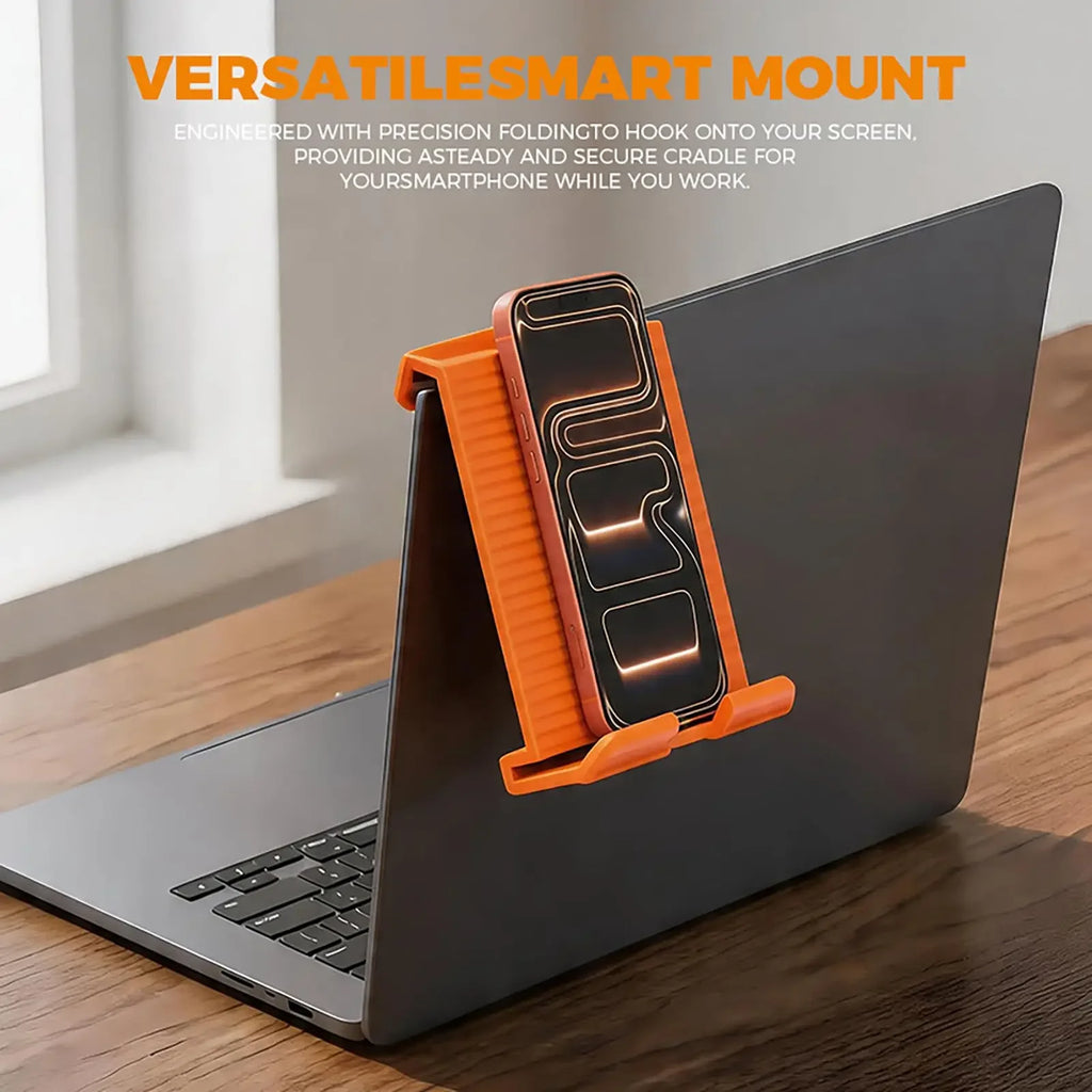 Silicone phone stand in use