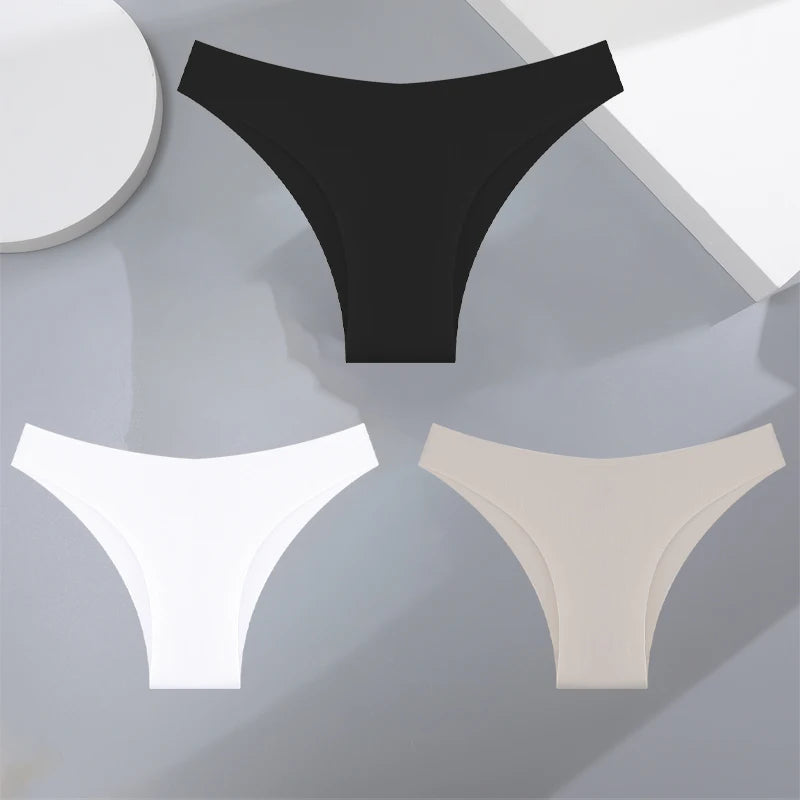 Women's Seamless Bikini Briefs – 3-Pack Ultra-Thin