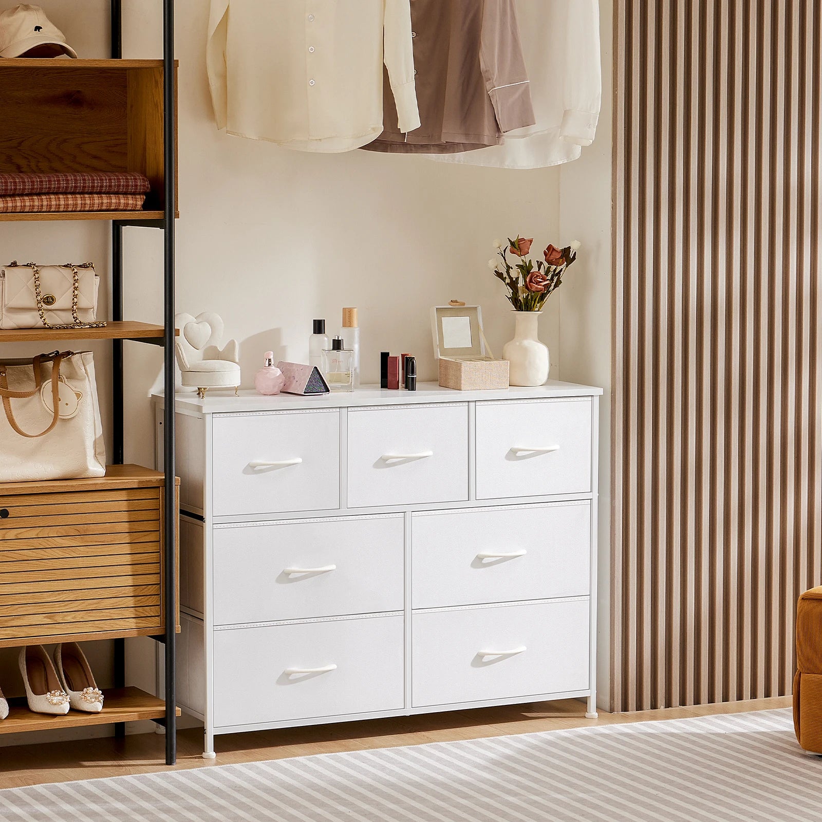 Fabric Drawer Dresser – Bedroom Storage Chest, 5/7/10 Drawers