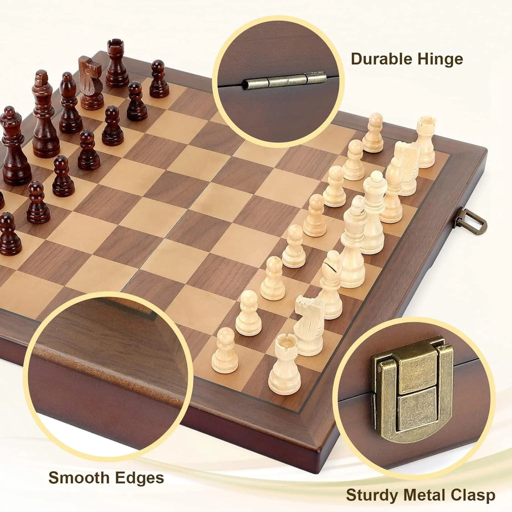 Magnetic Chess Set – Portable Roll-Up Travel Board Game