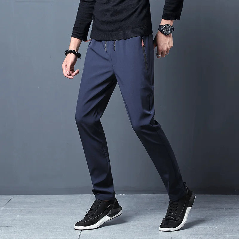 Slim trousers side view