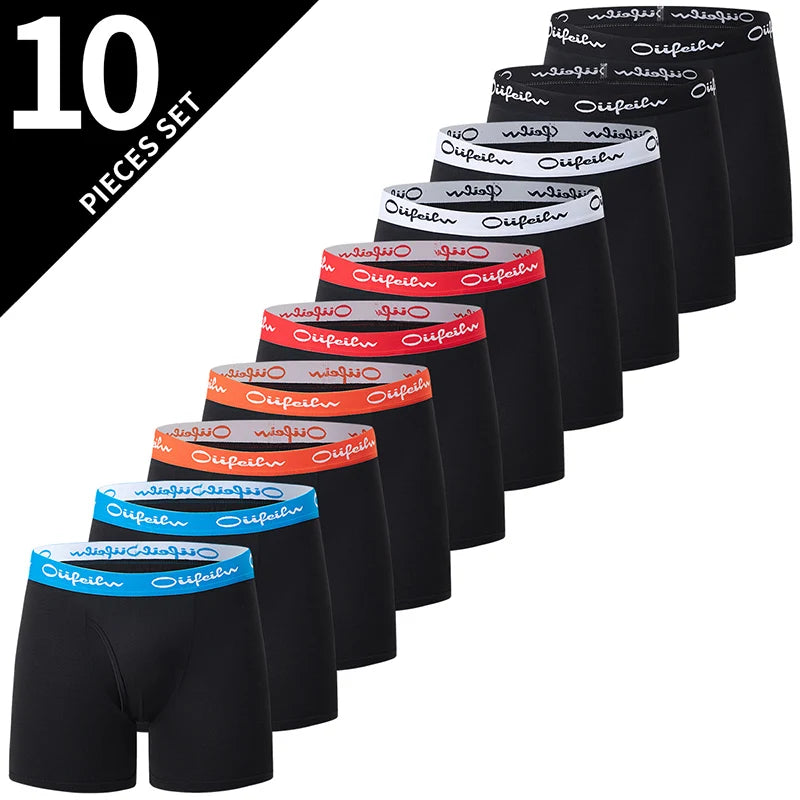 Men's Boxer Briefs – Elastic-Waist Multipack Underwear