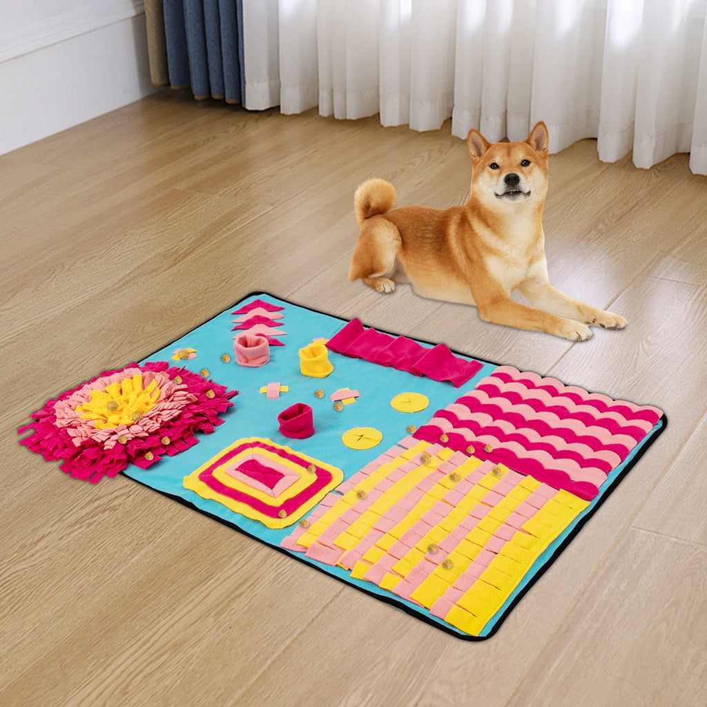 Snuffle mat for slow eating