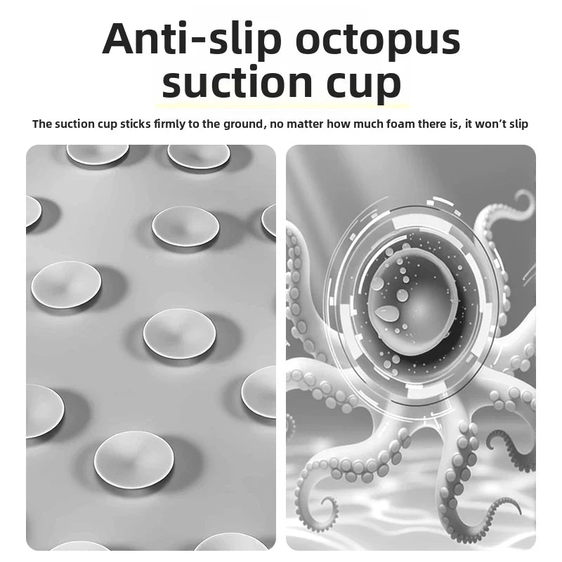 Silicone Foot Scrub Pad – Suction-Cup Shower Mat