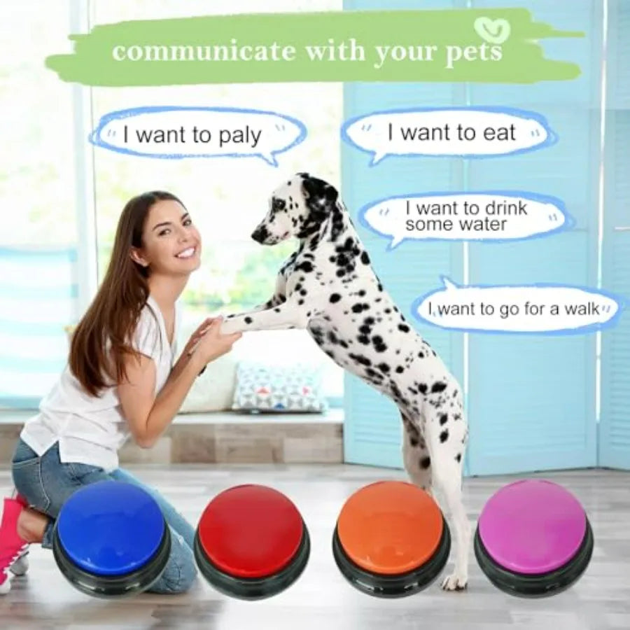 Recordable Dog Talking Buttons Set