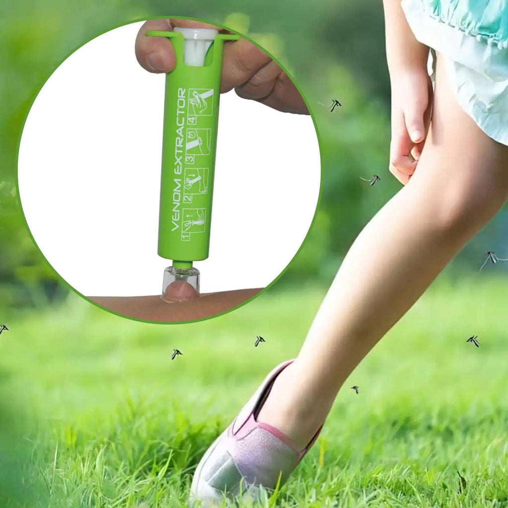 Insect bite tool in use