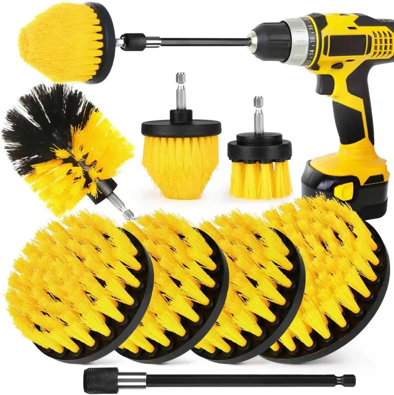 Drill Brush Grout Cleaning Set
