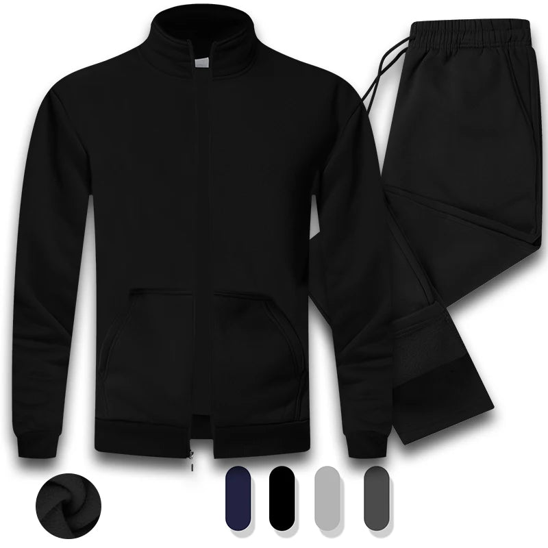 Zip Tracksuit Set — Jacket + Joggers (2-Piece)