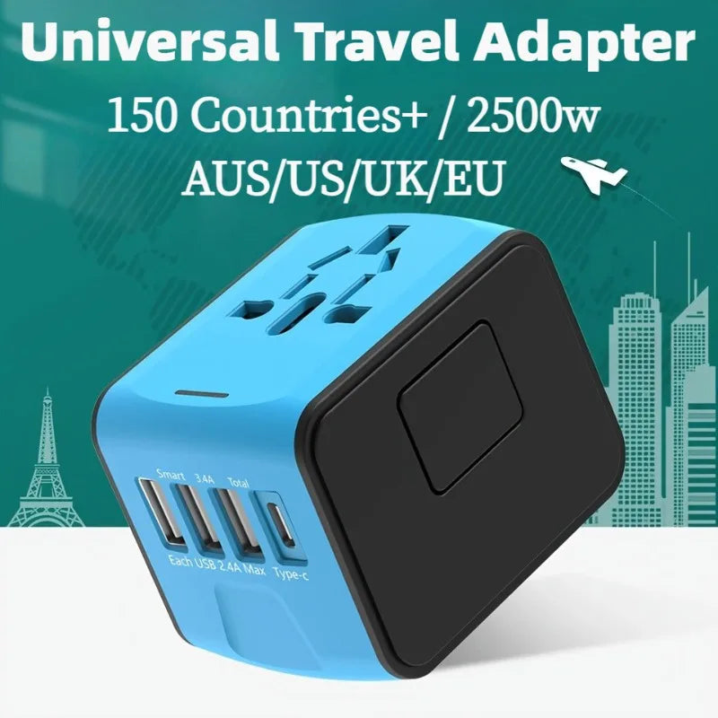 Universal Travel Power Adapter (150+ Countries)