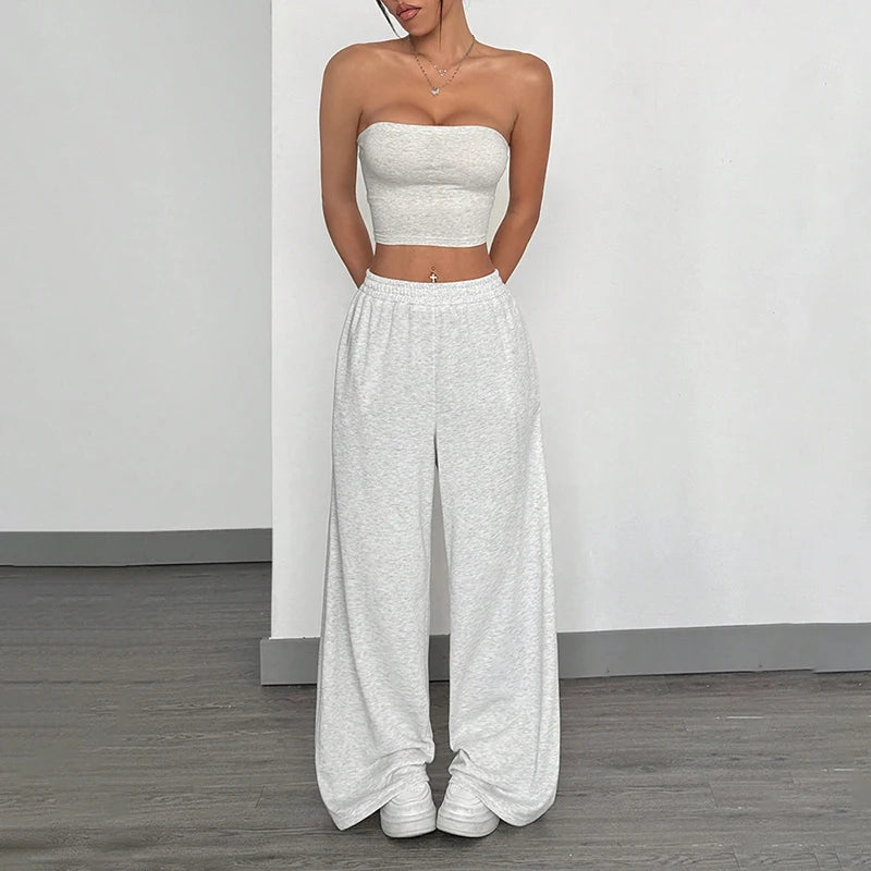 Women's Wide-Leg Pants – Loose Casual Straight Fit