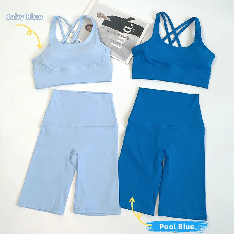 Sports Bra & Biker Shorts Set