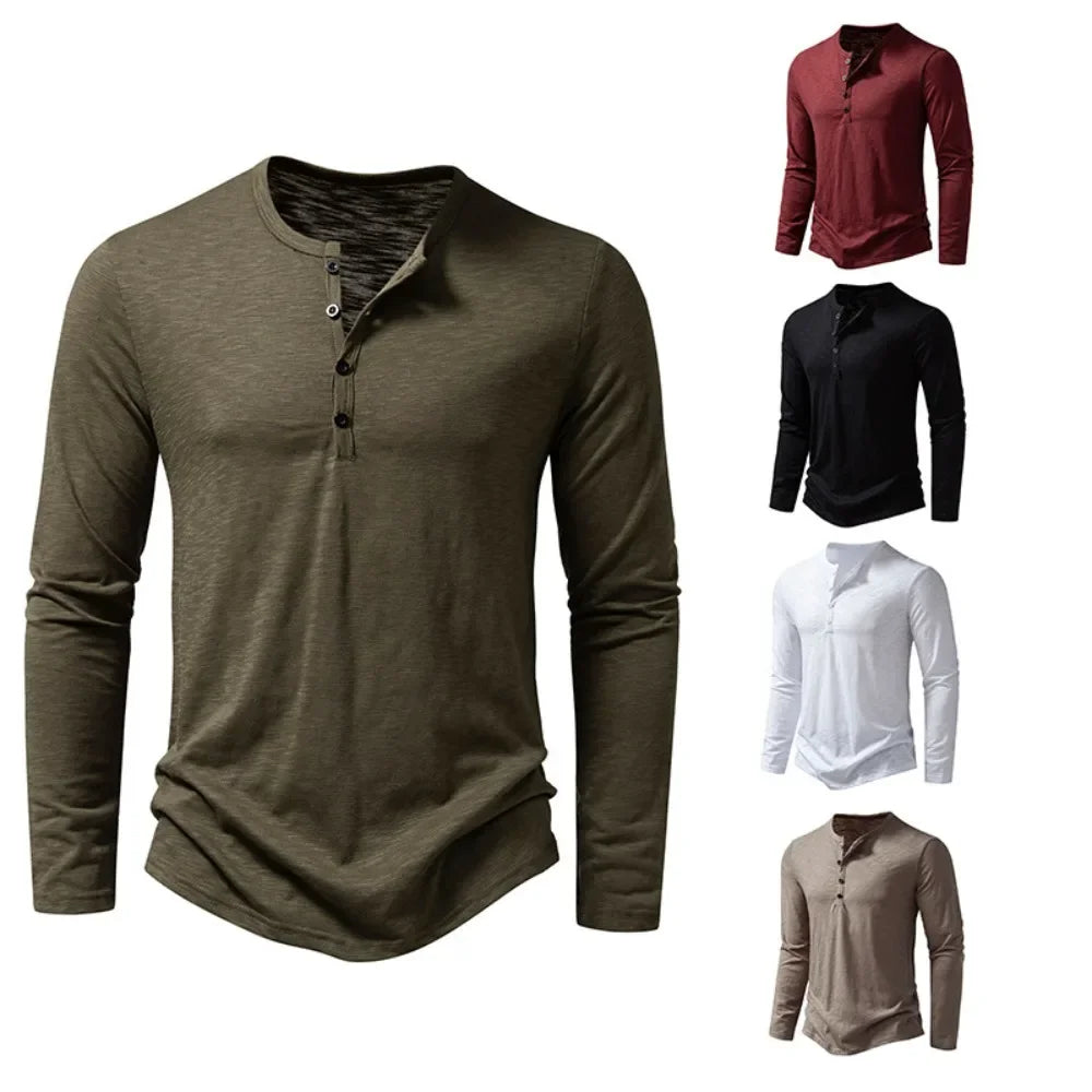 Long-Sleeve Henley