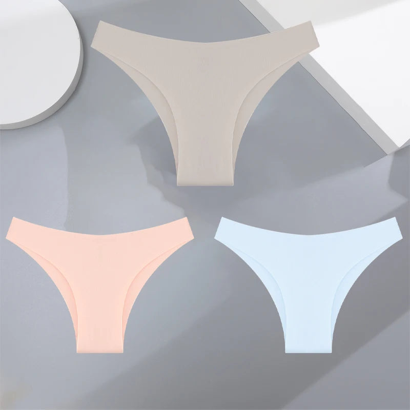 Women's Seamless Bikini Briefs – 3-Pack Ultra-Thin