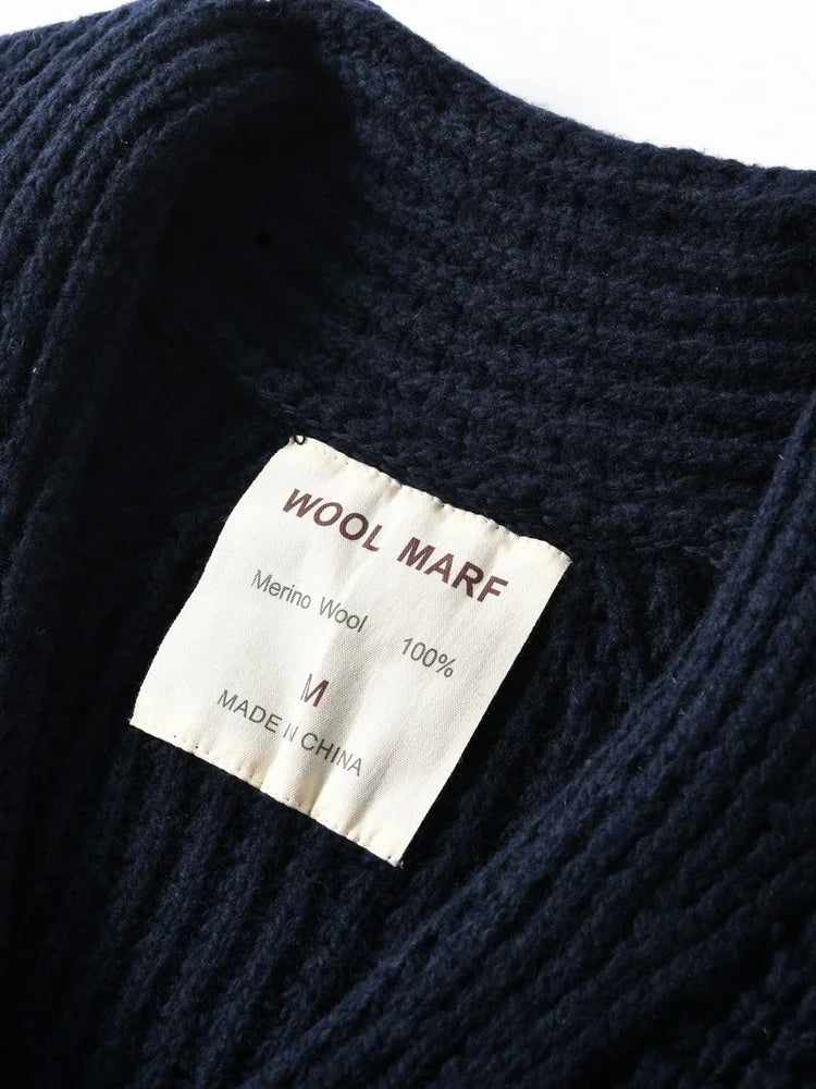 Shawl-Collar Chunky Cardigan