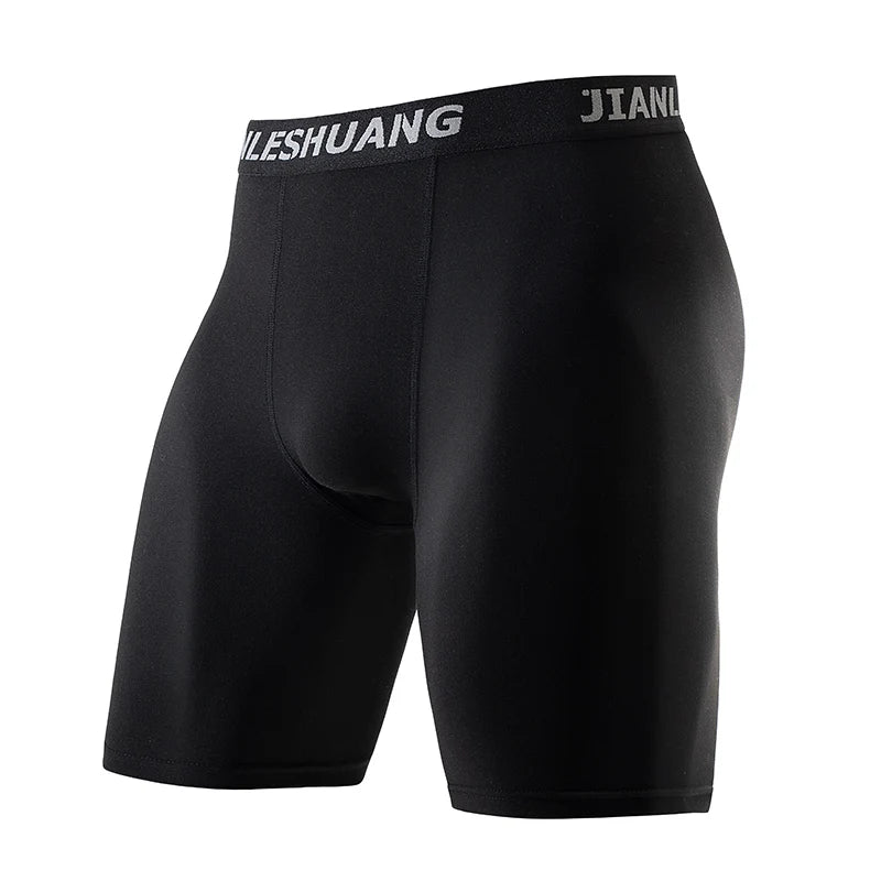 Men's Sports Boxer Briefs – Long-Leg Training Underwear