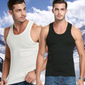Ribbed cotton tank undershirt