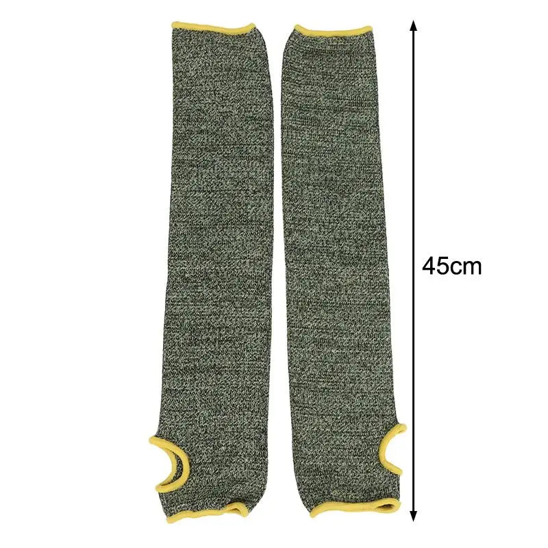 Cut-Resistant Arm Sleeves – 1 Pair, Heat & Abrasion Guard
