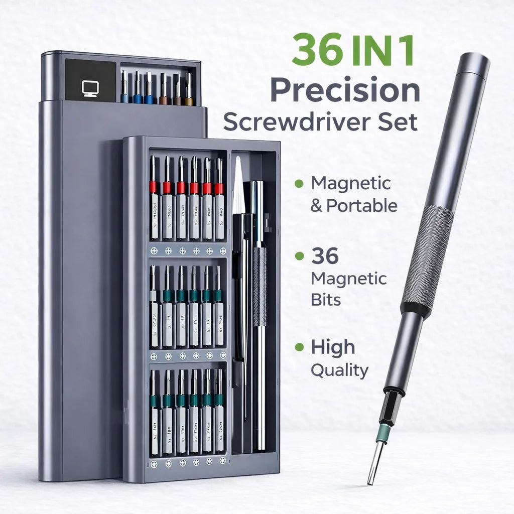 36-in-1 precision screwdriver repair kit