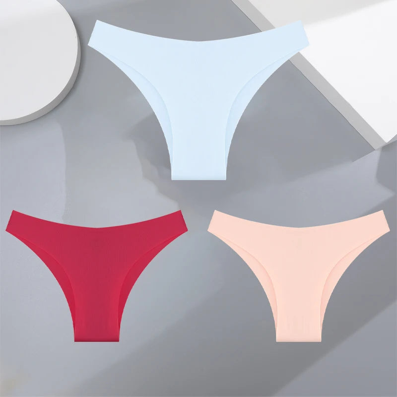 Women's Seamless Bikini Briefs – 3-Pack Ultra-Thin