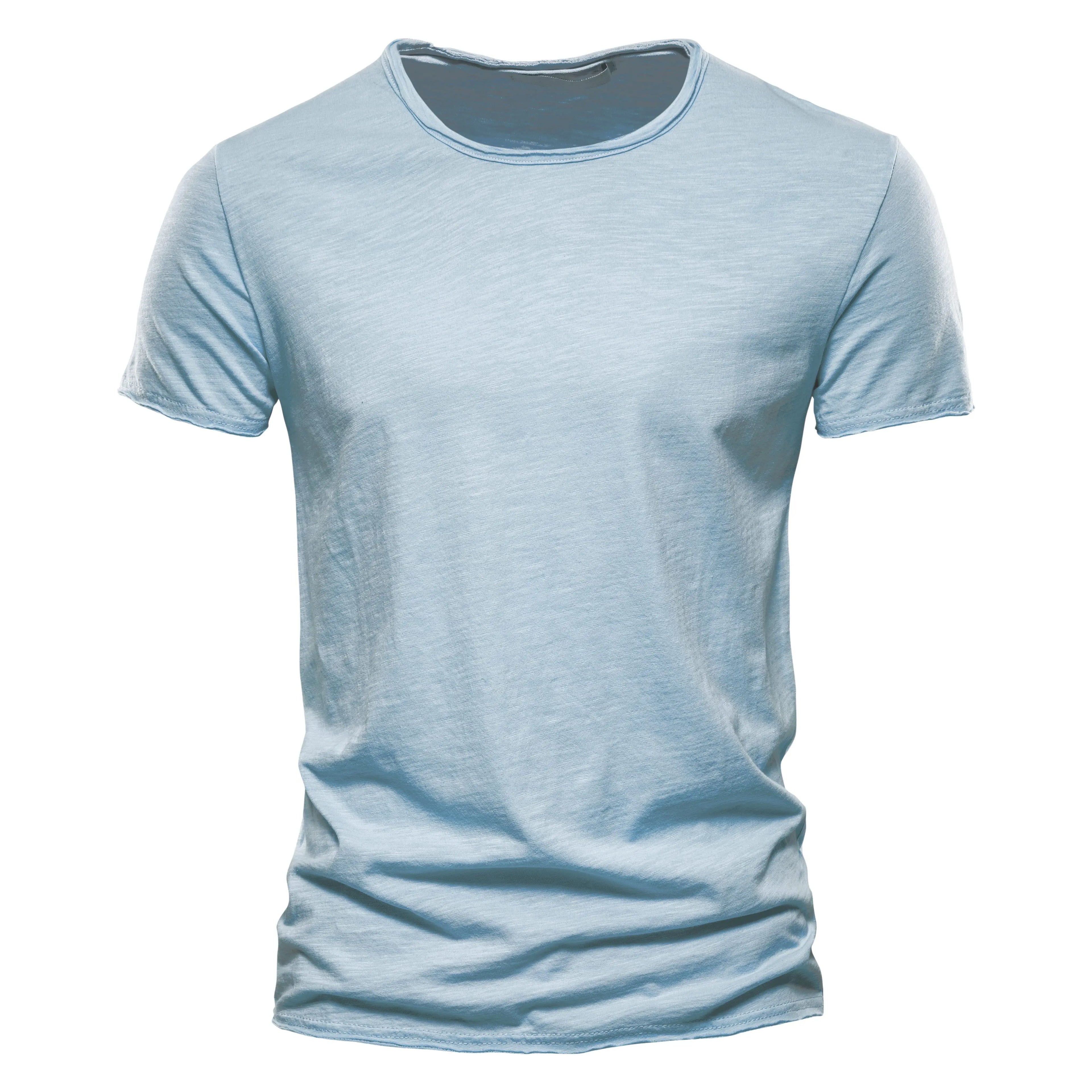 Men's 100% Cotton T-Shirt – Soft O-Neck Short-Sleeve