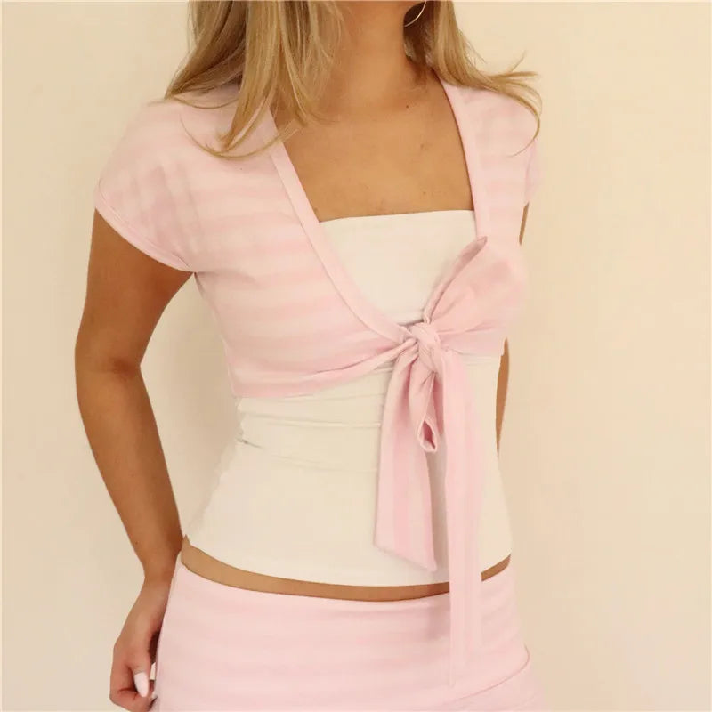 Tie-Front Wrap Top