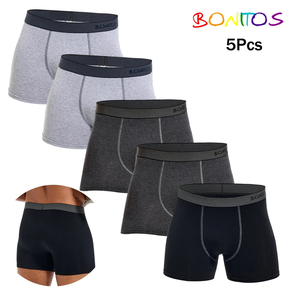 Men's Boxer Briefs – 5-Pack Cotton Underwear